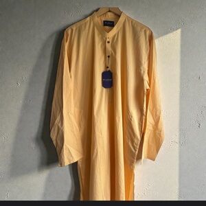 Aalishan kurta NWT orange yellow XL